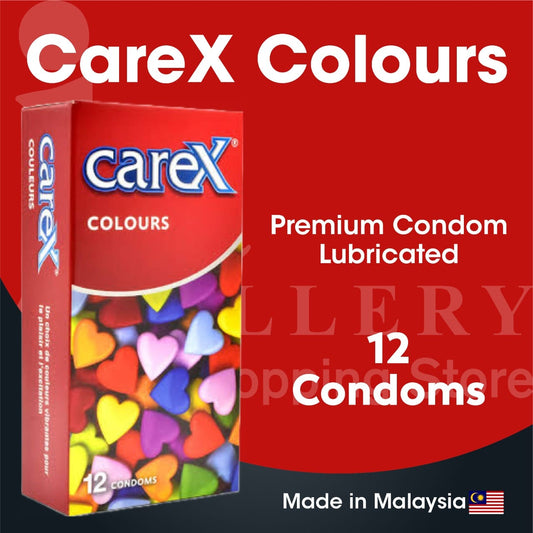 Carex Colours Condoms | Choice Of Vibrant Colors For Fun and Excitement | 12 Count